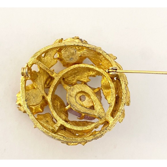 Vintage Brooch with Stones - Picture 3 of 5